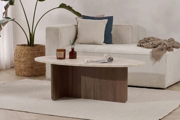Ceyra Soffbord 120x40x65 cm - Travertine Walnut - Möbler - Bord & matgrupper - Soffbord