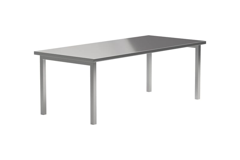 Cilo Stort Rektangulärt Matbord 210 cm i Trä och Metall - Silver - Möbler - Bord & matgrupper - Matbord & köksbord