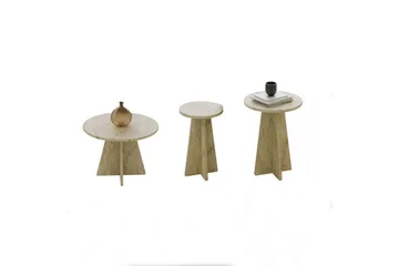 Corren Soffbord 60 cm - Travertine - Möbler - Bord & matgrupper - Soffbord