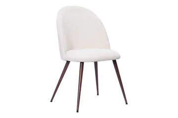 Dano Matbord 180 cm med 4 Nibe Plus Matstolar - Vit/Brun - Möbler - Bord & matgrupper - Matgrupper