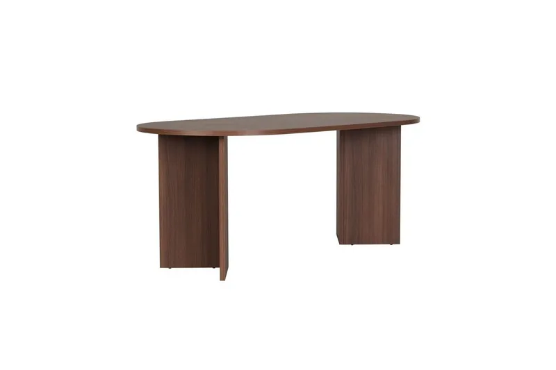 Dano Matbord 180 cm med 4 Nibe Plus Matstolar - Vit/Brun - Möbler - Bord & matgrupper - Matgrupper