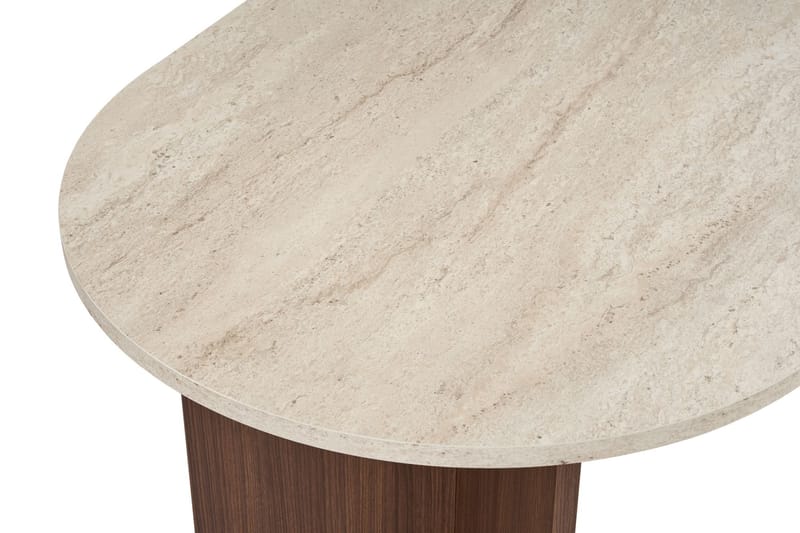 Dano Matbord 180 cm Oval - Travertin och valnöt - Möbler - Bord & matgrupper - Matbord & köksbord
