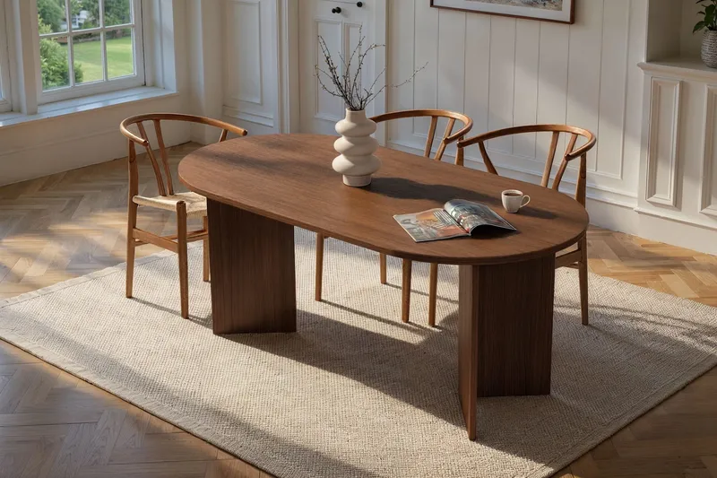 Dano Matbord 180 cm Oval - Valnöt - Möbler - Bord & matgrupper - Matbord & köksbord