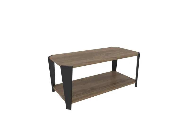 Dargaville Soffbord 91 cm, Valnöt/Svart