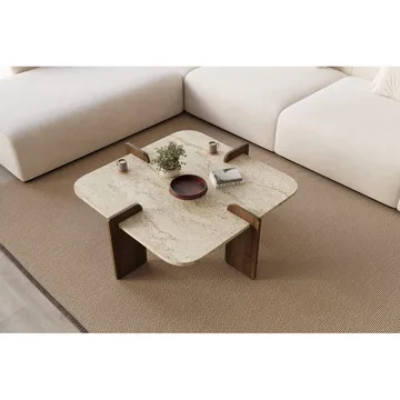 Denros Soffbord 90 cm - Brun/Mörkbrun - Möbler - Bord & matgrupper - Soffbord