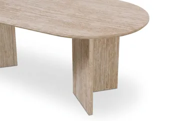 Edda Soffbord Oval 120 cm - Travertin - Möbler - Bord & matgrupper - Soffbord
