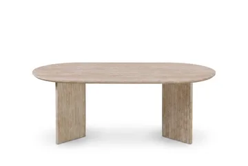 Edda Soffbord Oval 120 cm - Travertin - Möbler - Bord & matgrupper - Soffbord