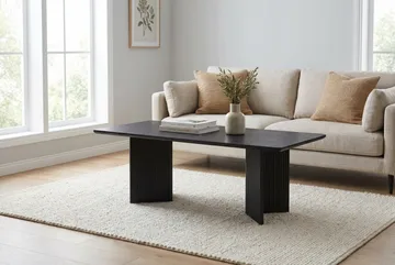 Edda Soffbord Rektangulär 120 cm - Svartlaserad ek - Möbler - Bord & matgrupper - Soffbord