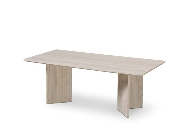 Edda Soffbord Rektangulär 120 cm, Vitlaserad
