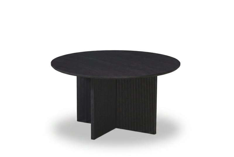 Edda Soffbord Rund 85 cm - Svartlaserad ek - Möbler - Bord & matgrupper - Soffbord