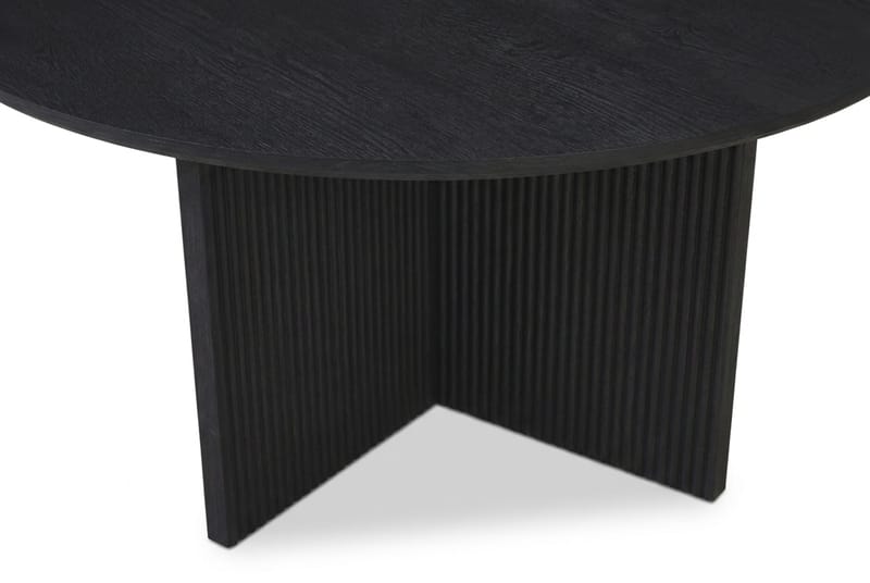 Edda Soffbord Rund 85 cm - Svartlaserad ek - Möbler - Bord & matgrupper - Soffbord