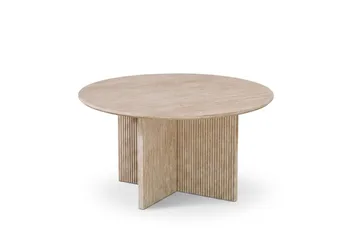 Edda Soffbord Rund 85 cm - Travertin - Möbler - Bord & matgrupper - Soffbord