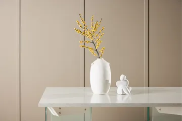 Ester Rektangulärt Soffbord i Trä och Glas - Vit - Möbler - Bord & matgrupper - Soffbord