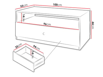 Fayric Soffbord 100 cm - Beige - Möbler - Bord & matgrupper - Soffbord