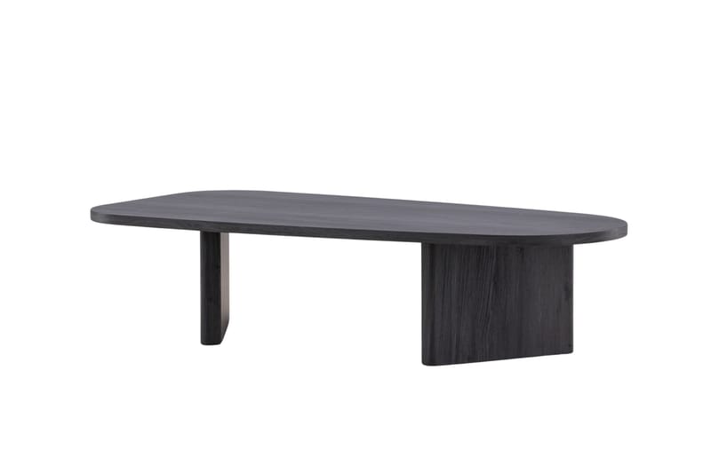 Grönvik Ovalt Soffbord 130x65 cm i Målat Trä - Svart - Möbler - Bord & matgrupper - Soffbord