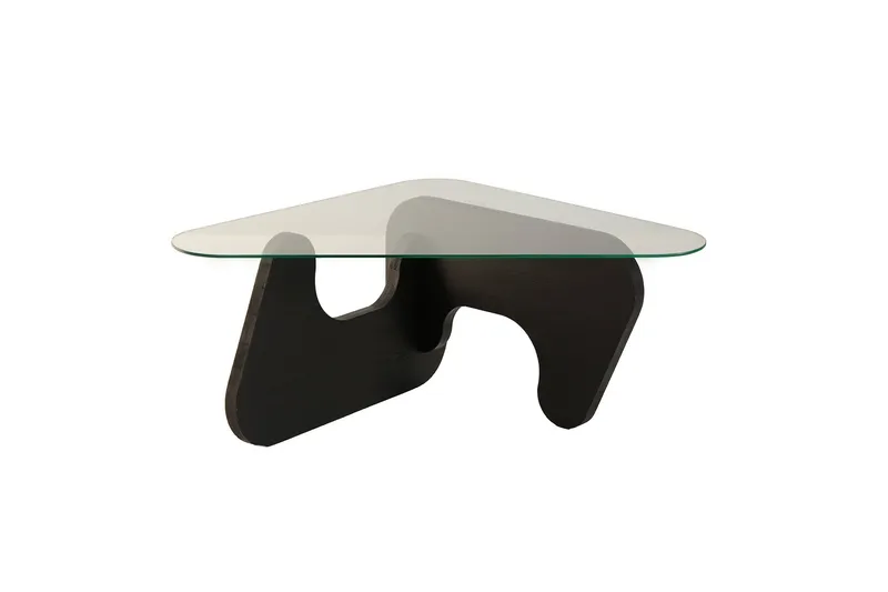 Grayce 94 cm Ovalt Soffbord i Glas, Klar
