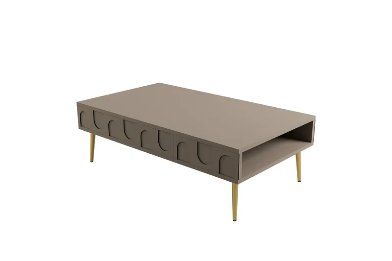 Hazim Soffbord 105 cm, Guld