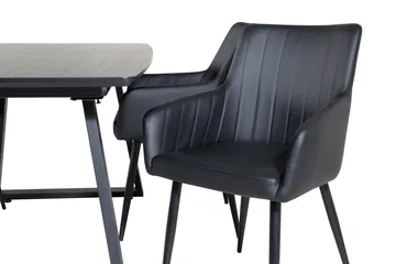 Inca Matgrupp Förlängningsbar 160 cm Rektangulär med 4 Comfort stolar - Möbler - Bord & matgrupper - Matgrupper