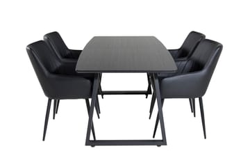 Inca Matgrupp Förlängningsbar 160 cm Rektangulär med 4 Comfort stolar - Möbler - Bord & matgrupper - Matgrupper