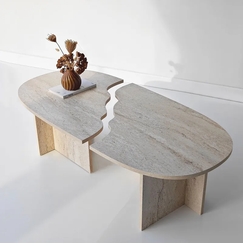 Jorvis Soffbord 120 cm Oval - Travertin - Möbler - Bord & matgrupper - Soffbord