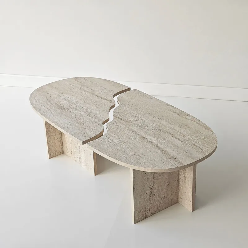 Jorvis Soffbord 120 cm Oval - Travertin - Möbler - Bord & matgrupper - Soffbord