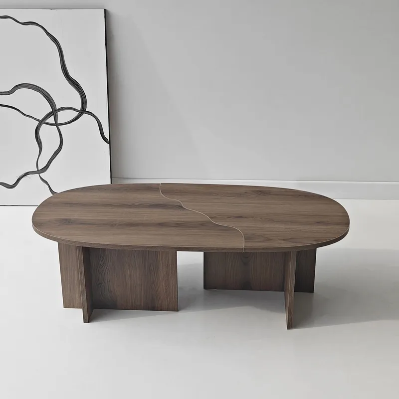 Jorvis Soffbord 120 cm Oval - Valnöt - Möbler - Bord & matgrupper - Soffbord
