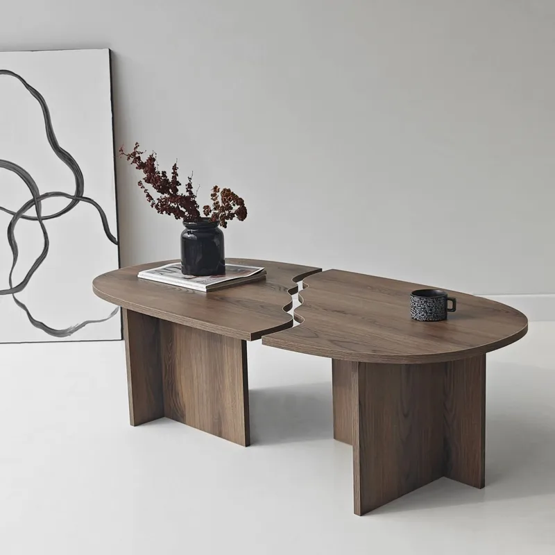 Jorvis Soffbord 120 cm Oval - Valnöt - Möbler - Bord & matgrupper - Soffbord