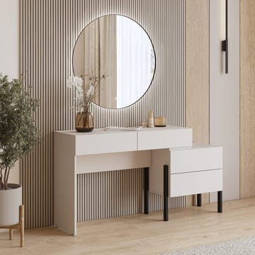 Jukon S Sminkbord med 4 Lådor i Trä med Metallben - Ljusbeige - Möbler - Bord & matgrupper - Sminkbord & toalettbord