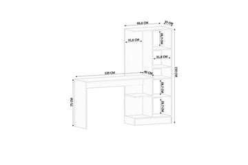 Seyrel Skrivbord 40x120 cm - Matt Vit - Möbler - Bord & matgrupper - Kontorsbord - Skrivbord