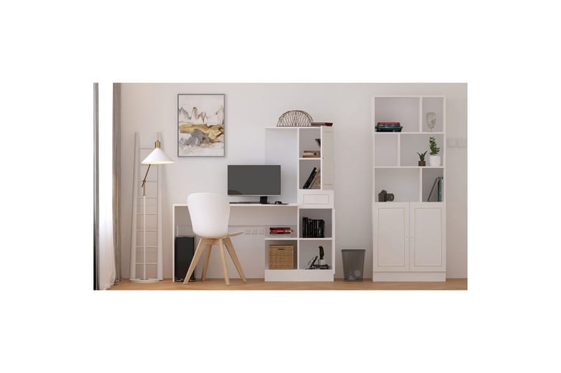 Seyrel Skrivbord 40x120 cm - Matt Vit - Möbler - Bord & matgrupper - Kontorsbord - Skrivbord