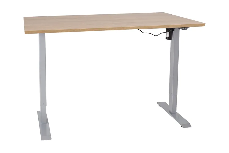 Ergosum 1 Skrivbord 160 cm Höj-och Sänkbar Elektrisk, Hickory