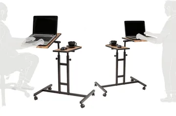 Ollier Ståskrivbord 67 cm - Trä/Natur/Svart - Möbler - Bord & matgrupper - Kontorsbord - Skrivbord - Höj och sänkbart skrivbord