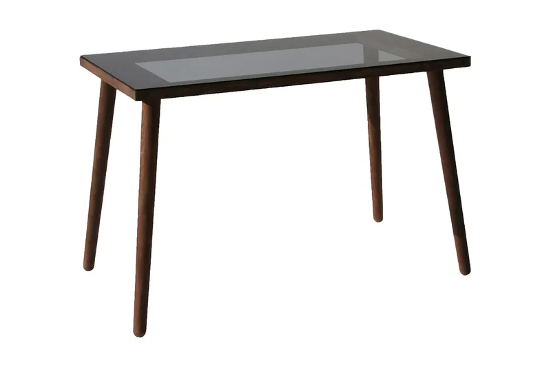 Sabani Skrivbord 110 cm, Glas/Valnötsbrun
