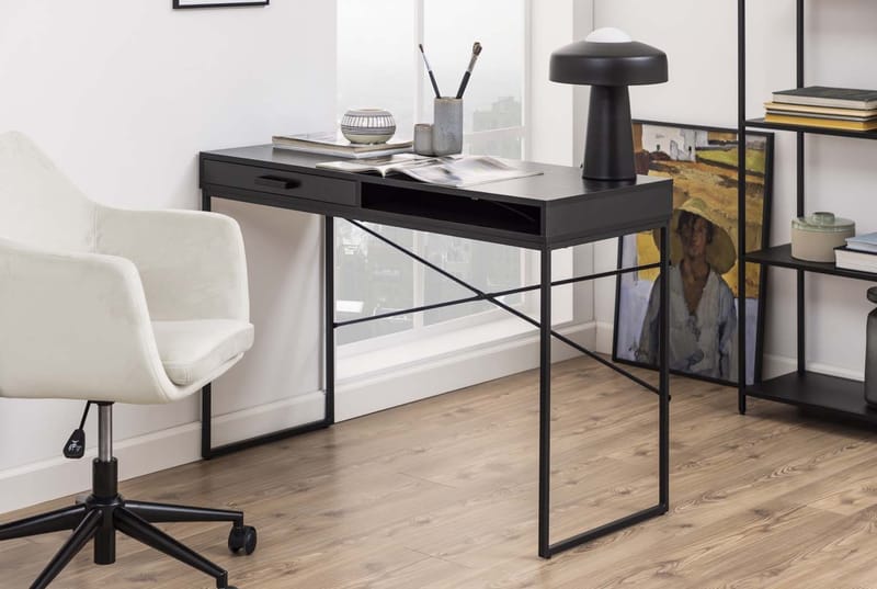 Skrivbord Seaford 110x45x75 cm - Svart - Möbler - Bord & matgrupper - Kontorsbord - Skrivbord