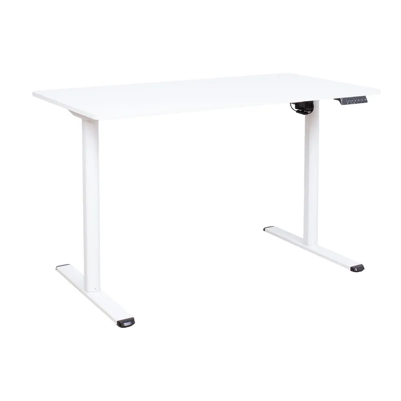 Skrivbord Ergo Light med 1 motor 120x60x72,5-117,5 cm, Vit