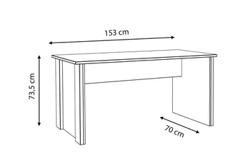 Torelles Skrivbord 153 cm - Brun/Grå - Möbler - Bord & matgrupper - Kontorsbord - Skrivbord