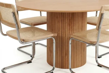 Kopparbo Matgrupp runt 130 cm Ek med 6 Build Matstolar - Ek - Möbler - Bord & matgrupper - Matgrupper