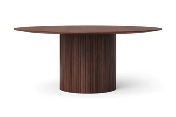 Kopparbo Matgrupp runt 180 cm Valnöt med 8 Filippa Matstolar - Valnöt - Möbler - Bord & matgrupper - Matgrupper