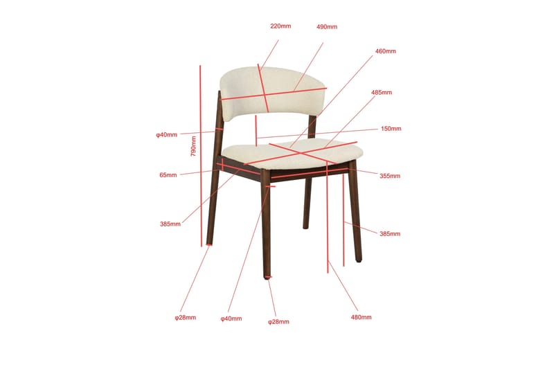 Kopparbo Rund Matgrupp 180 cm – Matbord med 8 Nala Matstolar i Trä med Valnötsutseende - Brun|Beige - Möbler - Bord & matgrupper - Matgrupper