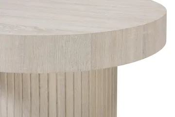 Kopparbo Soffbord Rund 85 cm tjock bordsskiva - Vitlaserad - Möbler - Bord & matgrupper - Soffbord