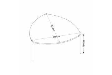 Lenny Soffbord 90 cm - Vit - Möbler - Bord & matgrupper - Soffbord