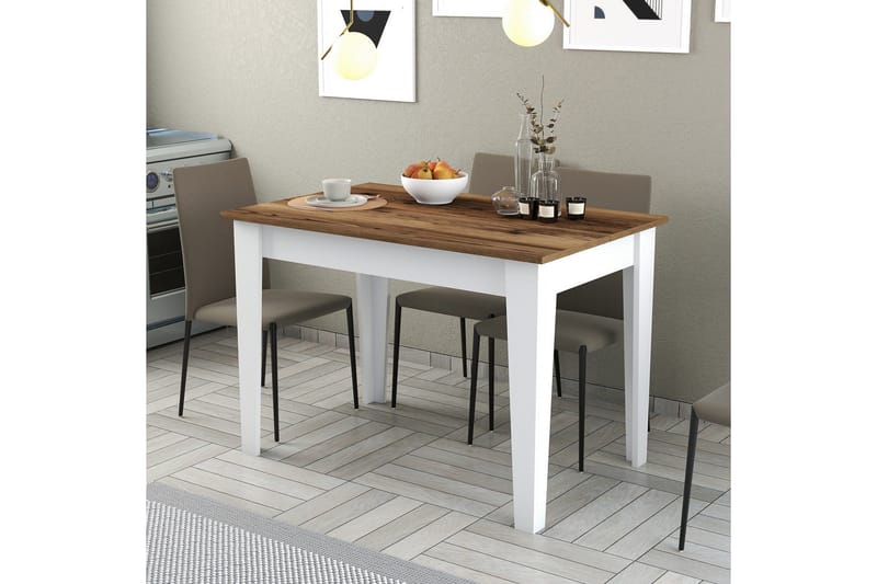 Levents Matbord 110x72 cm Brun/Vit - Hanah Home - Möbler - Bord & matgrupper - Matbord & köksbord
