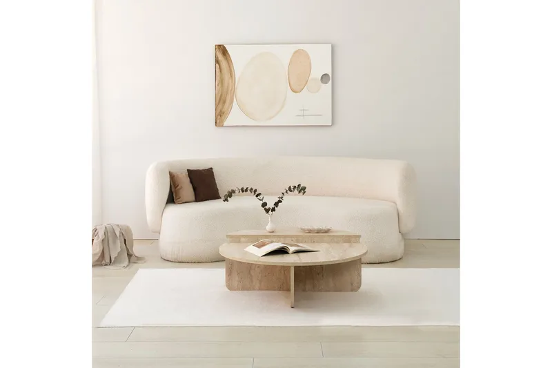 Louvrall Soffbord 90 cm - Beige - Möbler - Bord & matgrupper - Soffbord