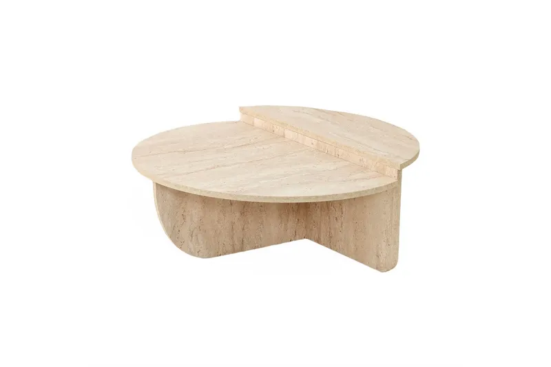 Louvrall Soffbord 90 cm, Beige