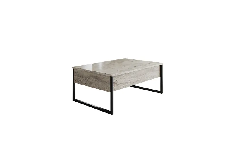 Luxe Soffbord 90 cm, Beige/Svart