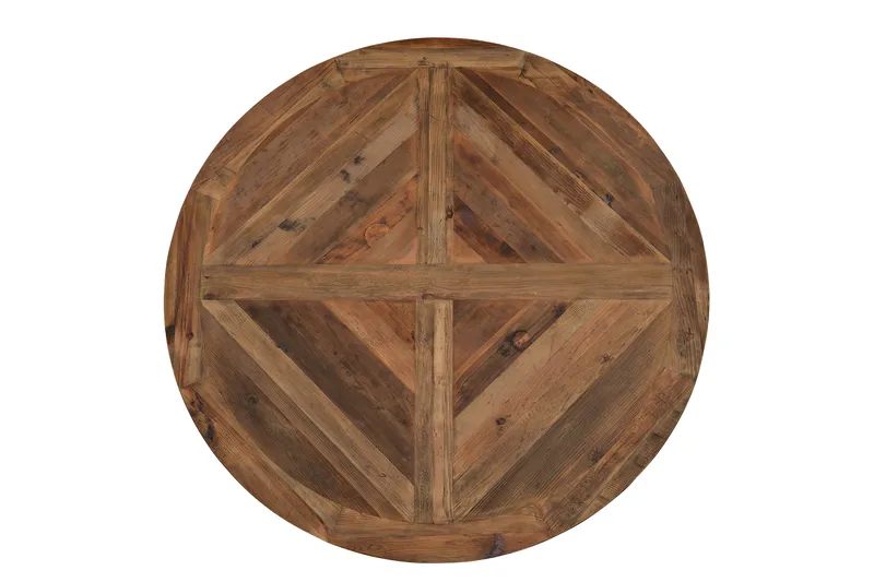 Lyon Matgrupp Ø150 cm Rund med 4 st Viktoria Stolar - Vintage Alm/Grå/Vit - Möbler - Bord & matgrupper - Matgrupper