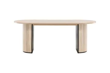 Bianca Matbord 200 cm Ovalt - Beige - Möbler - Bord & matgrupper - Matbord & köksbord