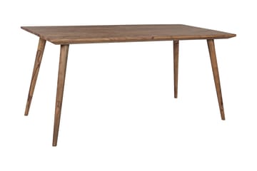 Iviana Rektangulärt Matbord 160 cm i Massivt Trä med Valnötsutseende - Brun - Möbler - Bord & matgrupper - Matbord & köksbord