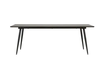 Keholmen Stort Rektangulärt Matbord 220 cm med Valnöts- och Metallutseende - Brun - Möbler - Bord & matgrupper - Matbord & köksbord