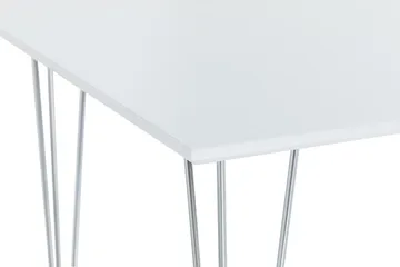 Kronblom Rektangulärt Matbord 120 cm i Trä med Metallutseende - Vit - Möbler - Bord & matgrupper - Matbord & köksbord